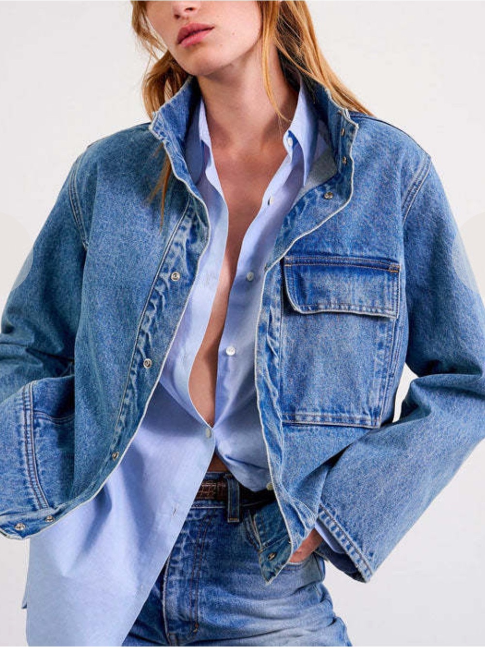 Nili Lotan Marilou Denim jacket summer wash